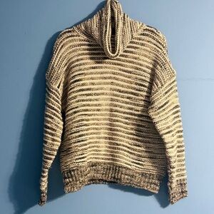 Anthropologie Eslamanda oversized turtleneck sweater size Large alpaca